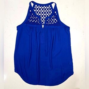 Daniel Rainn Sleeveleas Blue Women's Top Size S